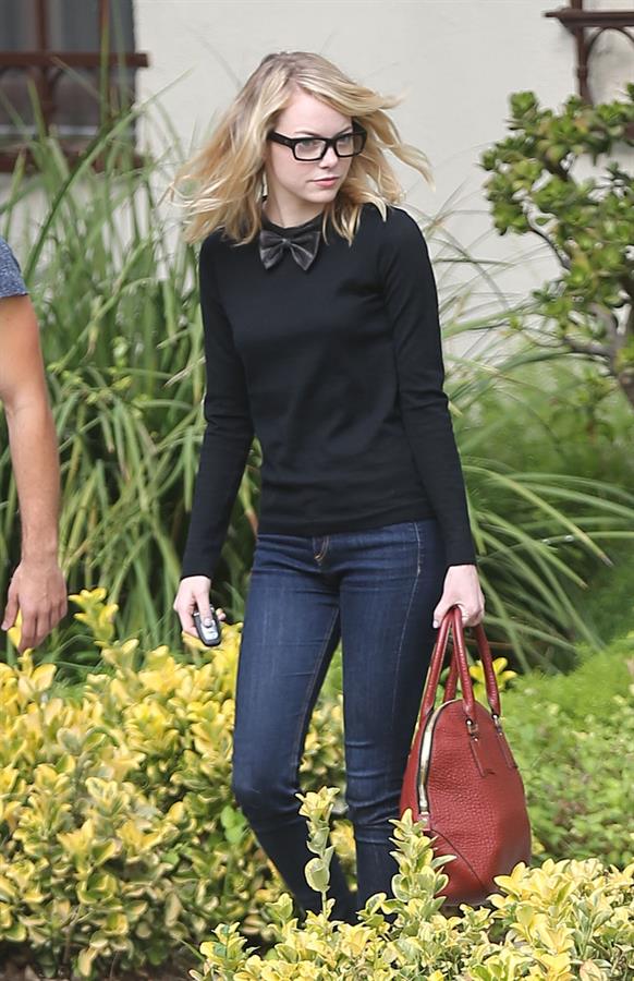 Emma Stone out and about in Hollywood 10/9/12 