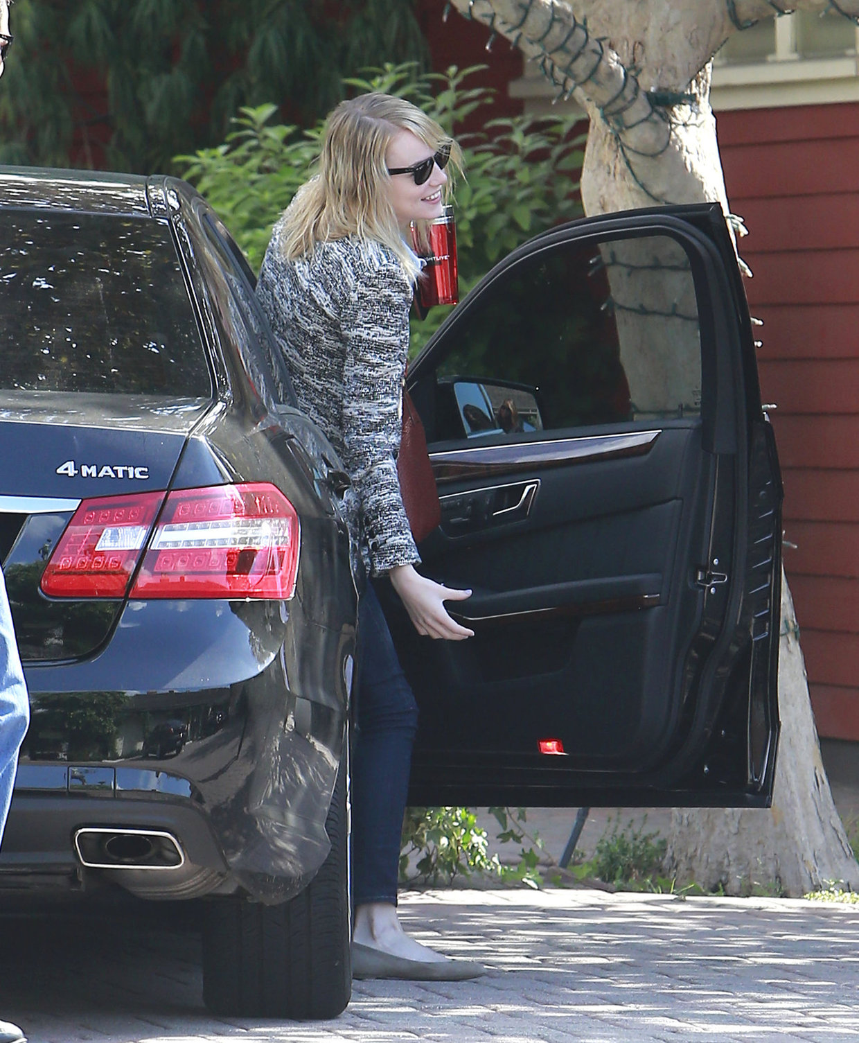 Emma Stone at a film studio office on October 10, 2012