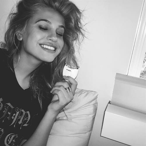 Meredith Mickelson taking a selfie