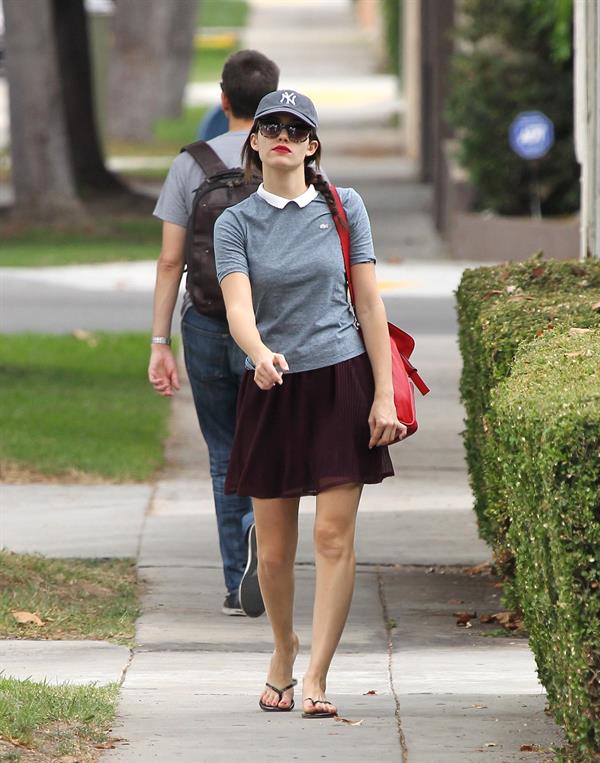 Emmy Rossum out and about in New York 10/20/12 