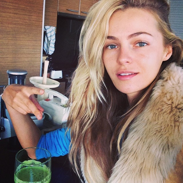 Valentina Zelyaeva taking a selfie