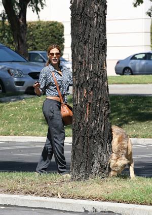 Eva Mendes - Walking her dog in Los Angeles - August 31, 2012