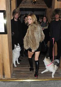 Geri Halliwell Leaves a Restaurant in London - November 8, 2012 