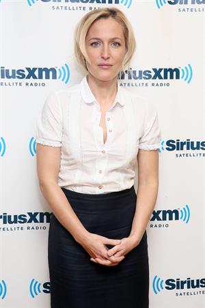 Gillian Anderson Visits the SiriusXM Studios (May 16, 2013) 
