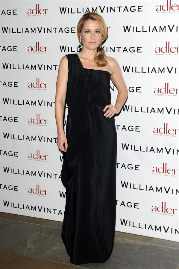 Gillian Anderson attends private dinner hosted by William Vintage February 8, 2013 in London 