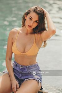Celine Farach in a bikini