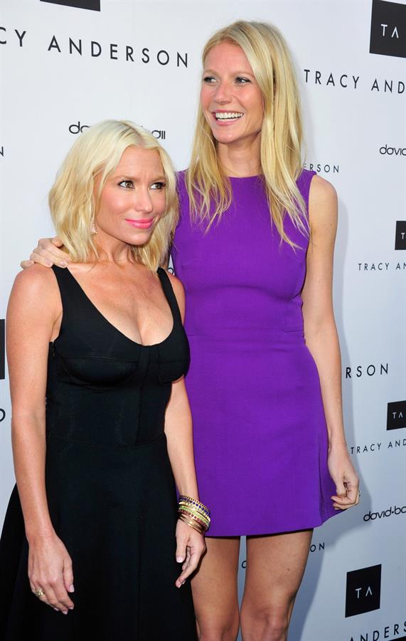 Gwyneth Paltrow Tracy Anderson flagship studio opening in Brentwood 4/4/13 