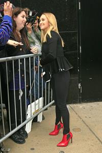 Hayden Panettiere at Good America in New York on October 9, 2013