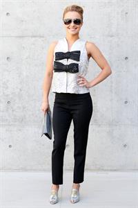 Hayden Panettiere Giorgio Armani show during Milan Menswear Fashion Week Spring Summer 2014 in Milan on June 25, 2013