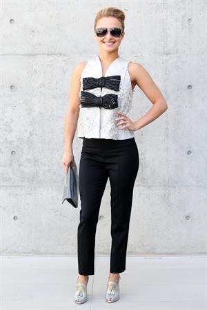 Hayden Panettiere Giorgio Armani show during Milan Menswear Fashion Week Spring Summer 2014 in Milan on June 25, 2013