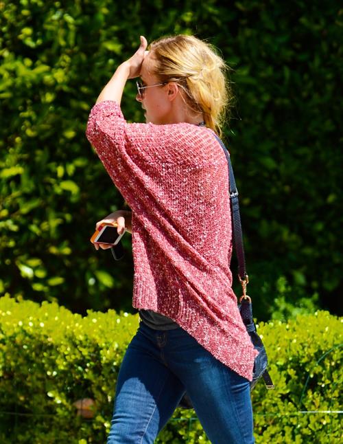 Hayden Panettiere heads to a friends house in West Hollywood on May 30, 2013