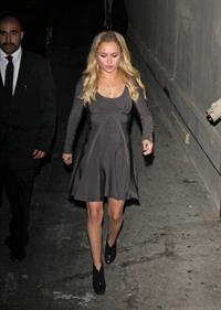 Hayden Panettiere leaving Jimmy Kimmel Live 11/7/12