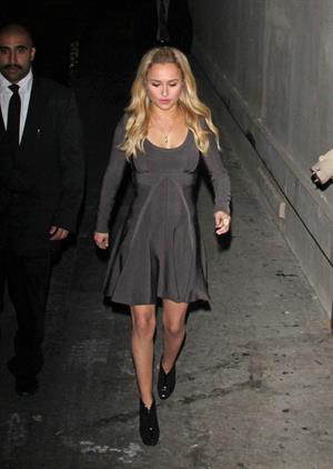 Hayden Panettiere leaving Jimmy Kimmel Live 11/7/12