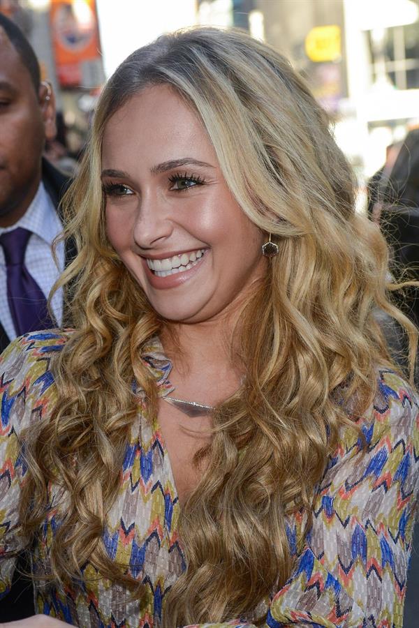 Hayden Panettiere leaves the  Good Morning America  taping October 16, 2012 