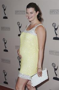 Heather Tom attends the 39th annual daytime Emmy Awards nominees reception at SLS Hotel on June 14, 2012 in Beverly Hills, California