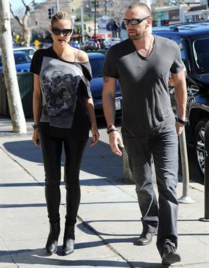 Heidi Klum Grocery shopping in Brentwood