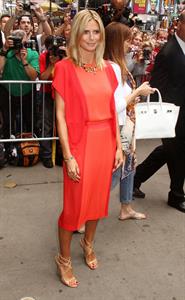 Heidi Klum - Interview for 'Good Morning America' Times Square New York on September 4, 2012