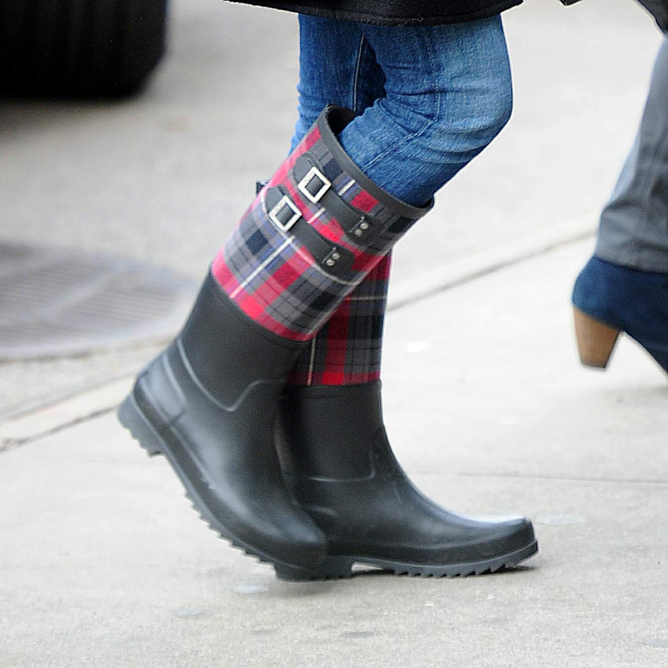 Zooey Deschanel seen out in SoHo holding a Chanel purse. November 16, 2012 