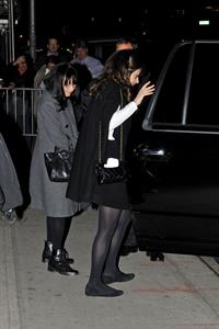 Zooey Deschanel Stops by Late Show with David Letterman in New York (November 15, 2012) 