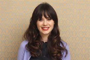Zooey Deschanel New Girl press con portraits by Vera Anderson 10/10/12