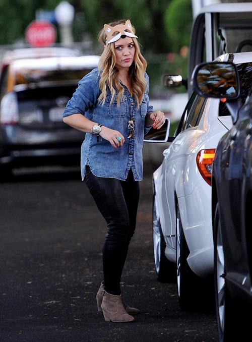 Hilary Duff - Toluca Lake in LA 10/31/13  