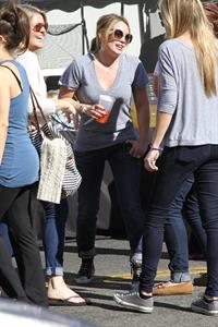Hilary Duff – Farmers Market in Studio City 11/10/13  
