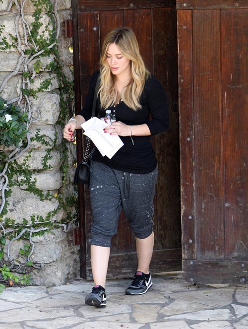 Hilary Duff - visits a friend in West Hollywood 11/7/13