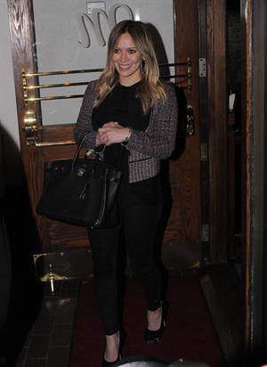 Hilary Duff - Night out in Los Angeles on January 26, 2013