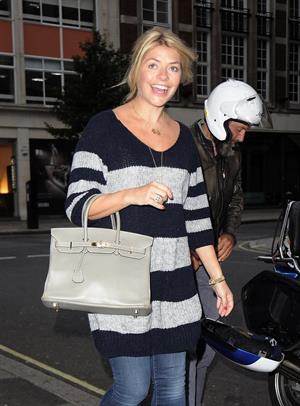Holly Willoughby - Outside Radio 1 - September 10, 2012