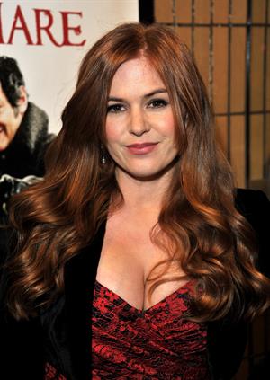 Isla Fisher Burke and Hare world premiere in London on October 25, 2010