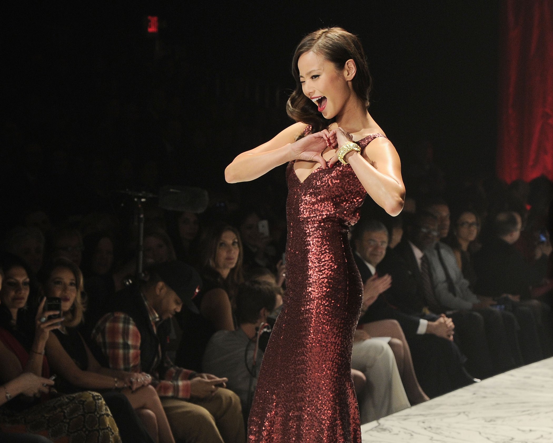 Jamie Chung The Heart Truth 2013 Fashion Show, Feb 6, 2013 