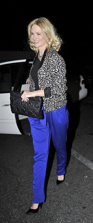 January Jones 33rd birthday at Fogo de Chao in Los Angeles on January 5, 2012