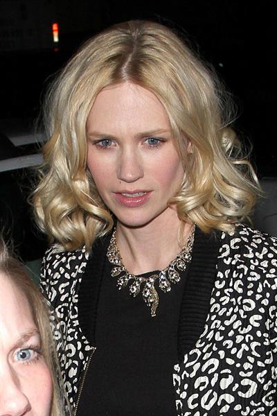 January Jones 33rd birthday at Fogo de Chao in Los Angeles on January 5, 2012