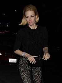 January Jones Enjoys a night out in Los Angeles on February 24, 2013