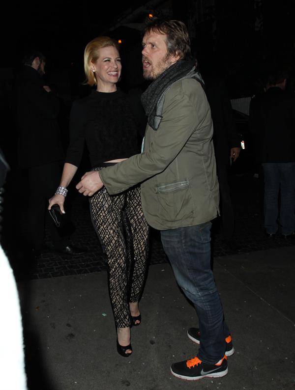 January Jones Enjoys a night out in Los Angeles on February 24, 2013