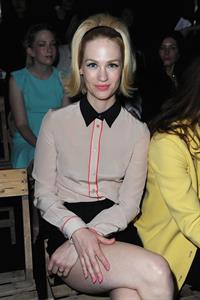 January Jones Miu Miu F/W 2013 fashion show in Paris 3/6/13 