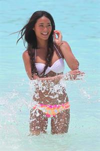 Jarah Mariano. St. Barts Victorias Secret bikini shoot St. Barts. August 11th, 2012