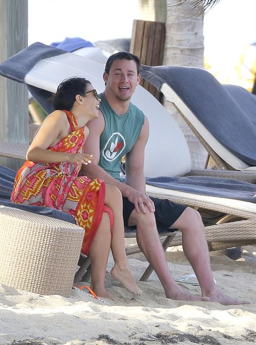 Jenna Dewan-Tatum - at the beach in St Barts 12/31/12  