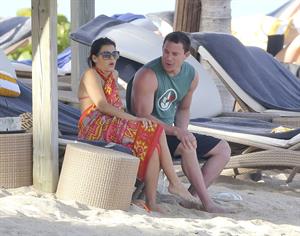 Jenna Dewan-Tatum - at the beach in St Barts 12/31/12  