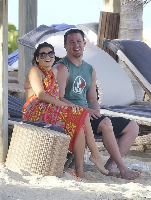 Jenna Dewan-Tatum - at the beach in St Barts 12/31/12  
