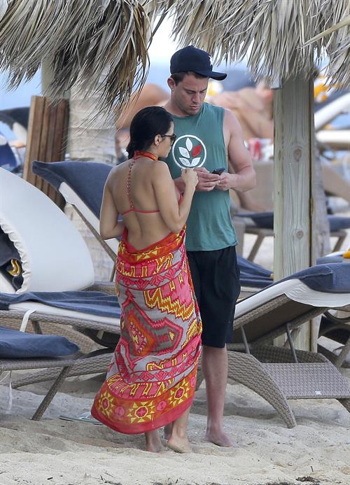 Jenna Dewan-Tatum - at the beach in St Barts 12/31/12  