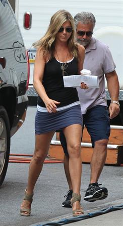 Jennifer Aniston - In a wig on the the set of Squirrels to the Nuts in New York City (19.07.2013) 