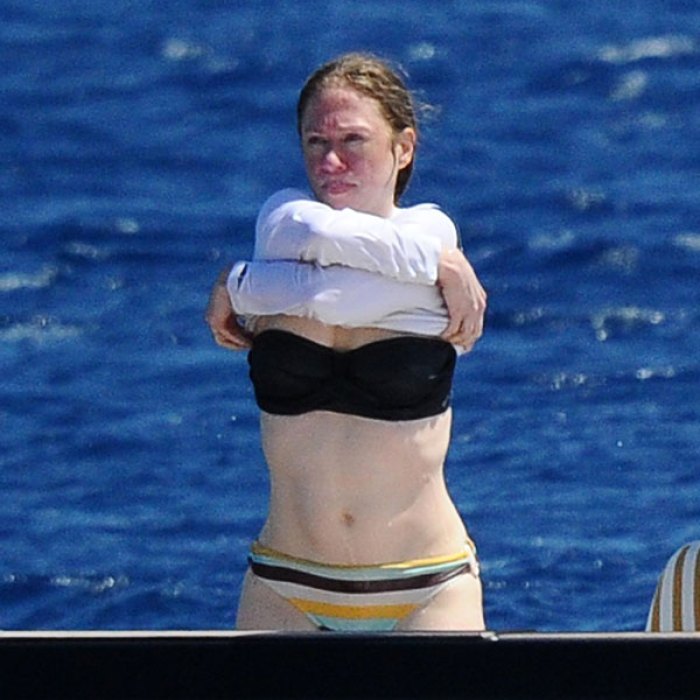 Chelsea Clinton in a bikini. 