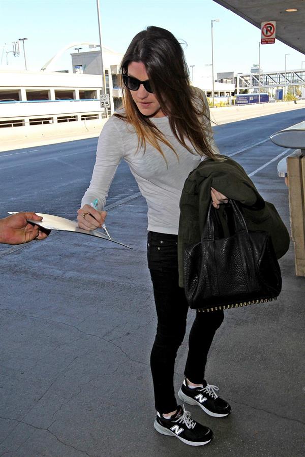 Jennifer Carpenter arrives at LAX to catch a flight out of town - January 21, 2013 