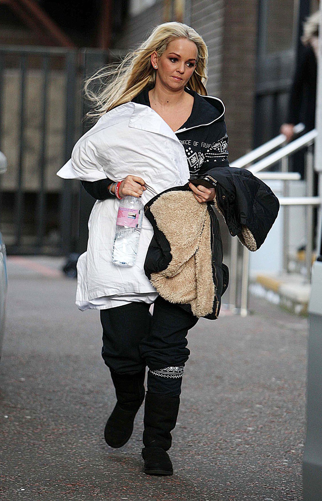 Jennifer Ellison ITV studios in London on January 4, 2011