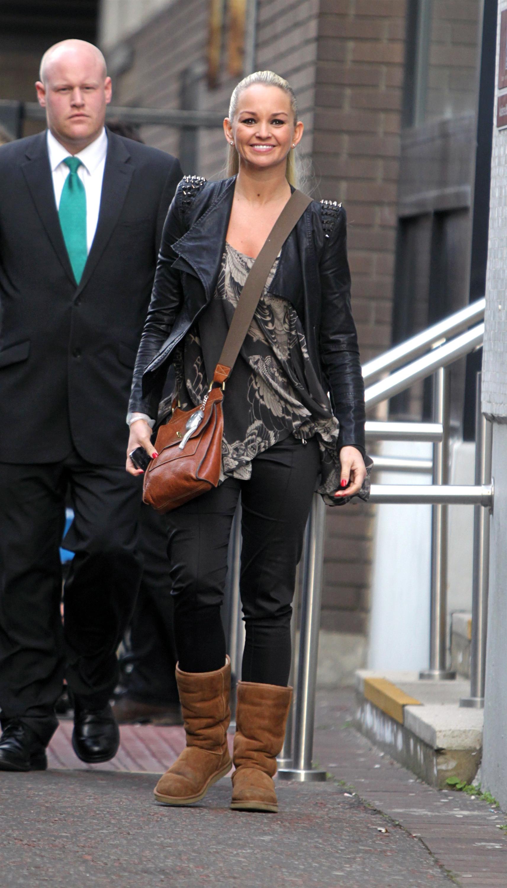 Jennifer Ellison ITV studios in London on February 17, 2012