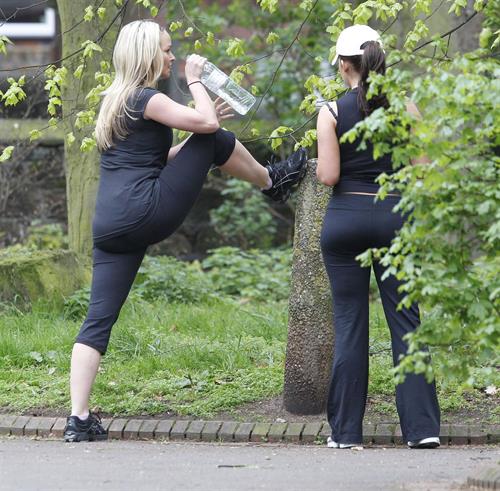 Jennifer Ellison working out in Liverpool April 14, 2011 