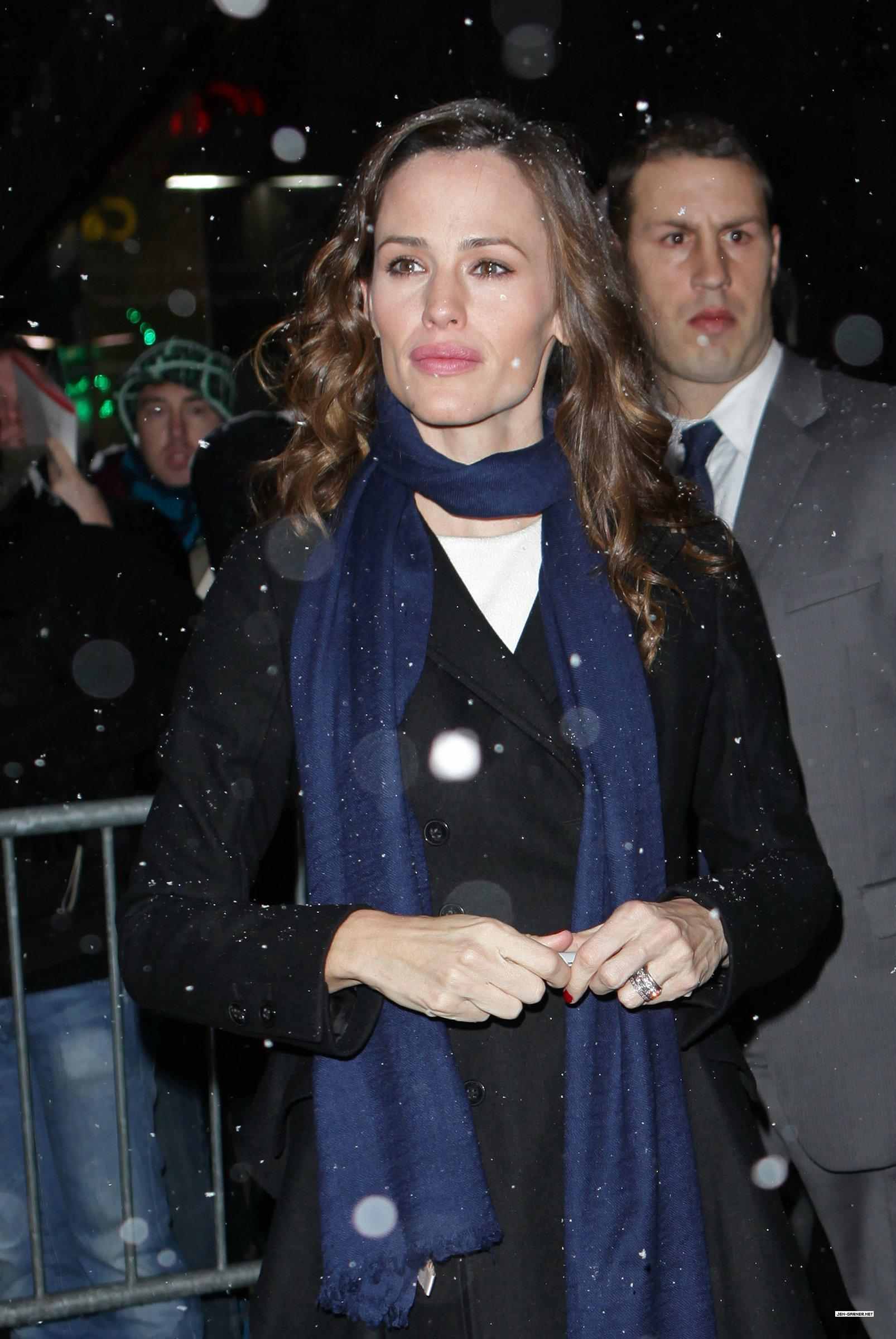 Jennifer Garner arriving at the Good Morning America Studios in New York City February 10, 2010