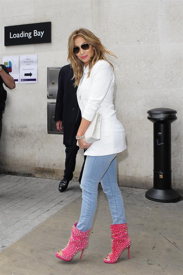 Jennifer Lopez - Pictured at Radio 1 in London on May 30, 2013