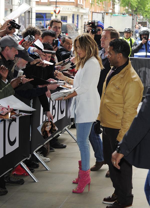 Jennifer Lopez - Pictured at Radio 1 in London on May 30, 2013